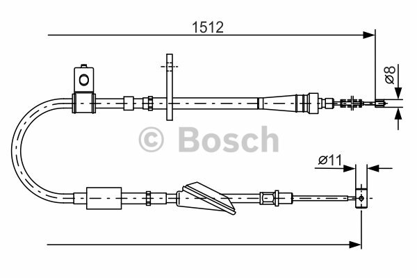 Bosch Seilzug Feststellbremse 1987482176 für Suzuki online kaufen