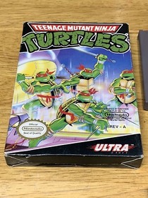 Teenage Mutant Ninja Turtles Nintendo NES scatola e cartuccia autentica TMNT funzionante