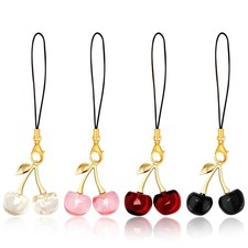 ZLSPTK 4Pcs Cute Phone Charm Cherry Cell Charms for 4, Db