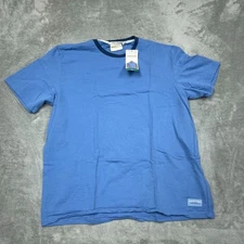 Scotch & Soda Mens Blue Textured Crew Neck T-Shirt XL NWT a0325