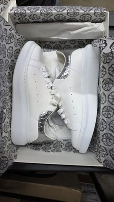 Alexander McQueen Oversized Sneaker ''Silver Metallic Heel'' Men/Women E 42