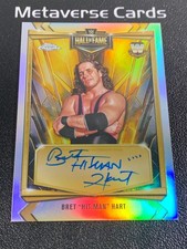 2026 Topps Chrome WWE Hall of Fame Bret Hit Man Hart Auto Refractor
