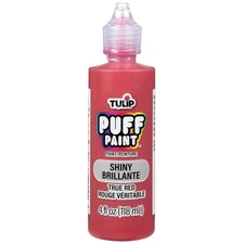 Tulip Dimensional Fabric Paint 4oz-Slick - True Red