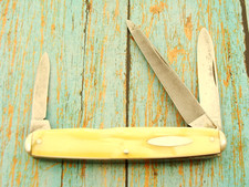 NAVAJA DE BOLSILLO VINTAGE SCHRADE WALDEN NY EE. UU. MULTI HOJA GADGET JACK CUCHILLOS HERRAMIENTAS