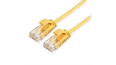 ROLINE UTP Data Center Patch Cord Cat.6A (Class EA), LSOH, bardzo cienki, żółty,