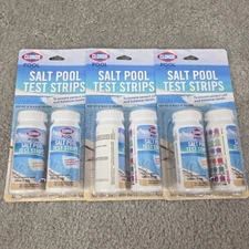 Lot Of (3) New Clorox Salt Pool & Spa Water Test Strips Salt Balancer Levels