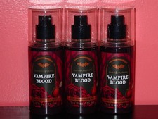 BATH  BODY WORKS FINE FRAGRANCE MIST VAMPIRE BLOOD TRAVEL SIZE BRAND NEW SET 3