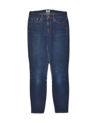 J. CREW Damen Toothpick Skinny Jeans W27 L28 dunkelblau Baumwolle FF05