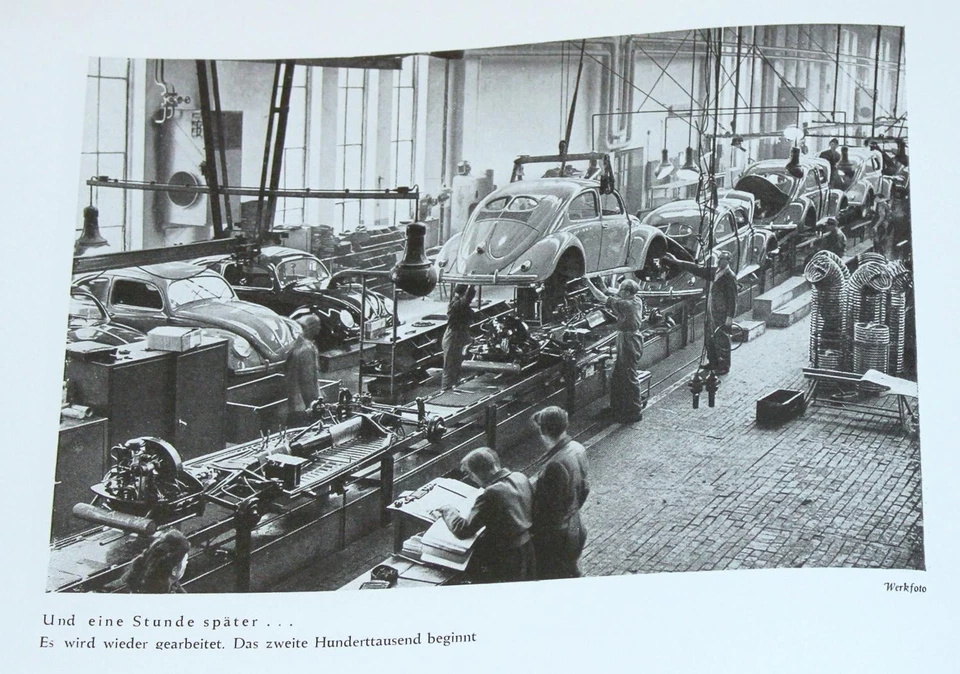 VW Prospekt 1950 >100.000 Brezel Käfer! Split Beetle brochure REPRINT Van BUS - Bild 2 von 3