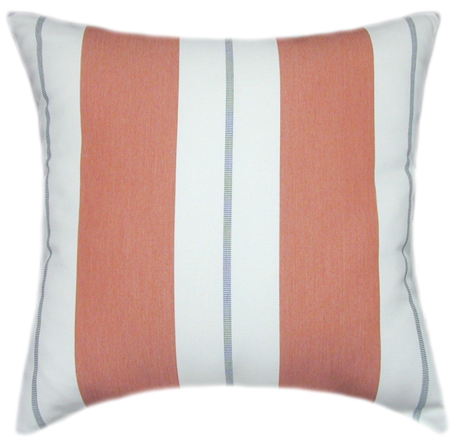 Sunbrella® Relate Persimmon Striped Pillow: Indoor Outdoor Decor