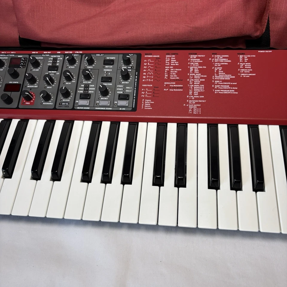 Nord Lead A1 Synthesizer Analog Modeling, 49 Key with Soft Case (no adapter) - Image 4 of 4