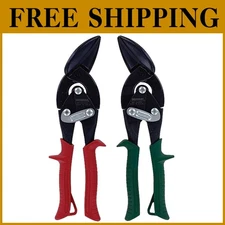USA Made Offset Tinner Shears Set - Midwest Blackout Series