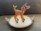 Vintage Disney Bambi With Butterfly On Tail Porcelain Figurine China — photo 1