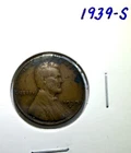 1939 S Lincoln Wheat  Cent Collectible Coin CIRCULATED Actual Coin (50439Sa)
