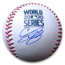 Cody Bellinger Signed Autographed 2020 World Series Baseball LA Dodgers MLB