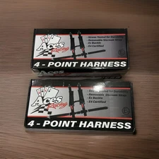 Aces Racing 4 Point Harness Black (Pair) RZR 1000 XP New In Box