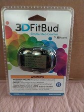 3DFitBud Simple Step Counter Walking 3D Pedometer with Clip and Lanyard A420S