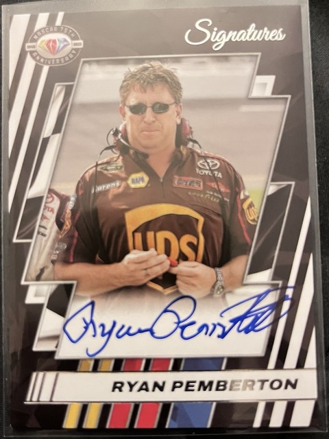 Ryan Pemberton 2023 Donruss NASCAR 75th Anniversary Signatures Auto # 75-RY