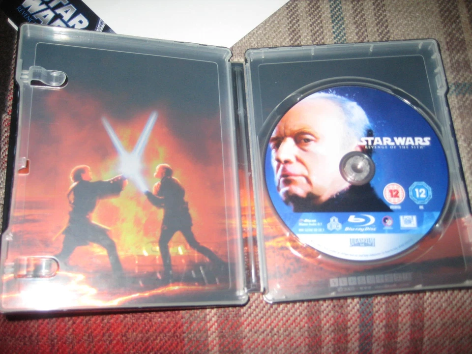 STAR WARS EPISODE III REVENGE OF THE SITH BLU RAY STEELBOOK NEW UNSEALED FREEP&P - Image 3 of 4
