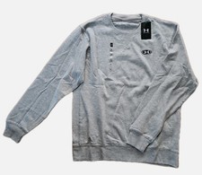 Under Armour Men's Rival Crew Neck Fleece Sweatshirt Gray Size Medium. NWT