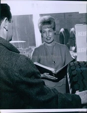 1965 Photo Mrs N Ray Rice Selling Tires Gates Factory Stores Denver Business 7X9