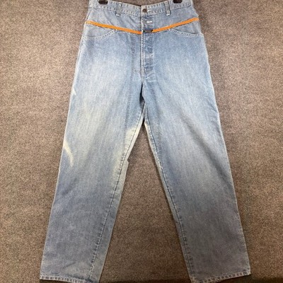 Marithe Francois Girbaud Shuttle Tape Denim Jeans Mens 36x34 Blue Wide Baggy Y2K