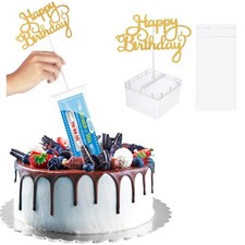 2 Set Money Cake Pull Out Kit Include 2 Pulling Money Box 2 Plastic Ro