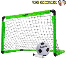 Portable Mini Soccer Goal Set Kids All-in-One W/ Ball  Pump Indoor Outdoor Play