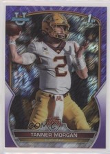 2022 Bowman U Chrome Purple Shimmer Refractor Tanner Morgan #11 10ws