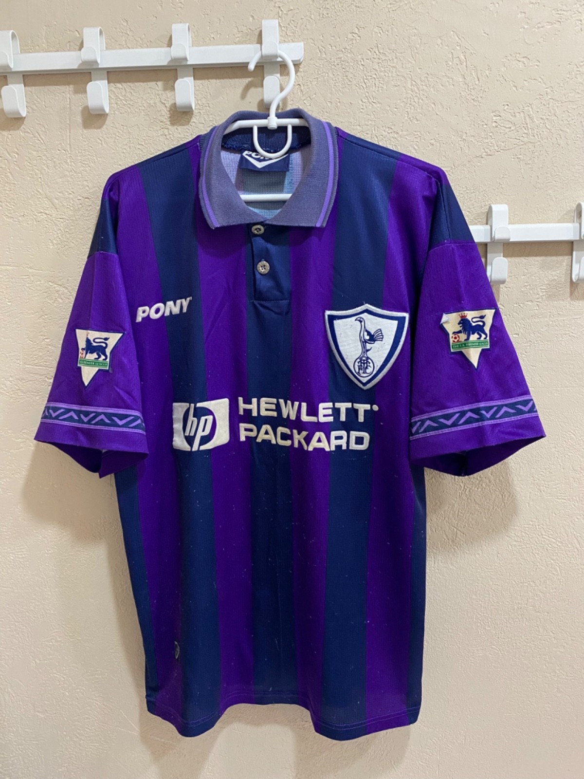Tottenham Hotspur 1995/97 Away Football Shirt Pony Vintage Soccer Jersey Size M