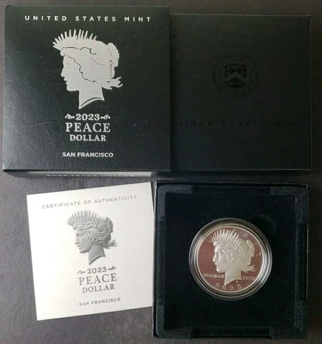 2023 S Proof $1 Peace Silver Dollar