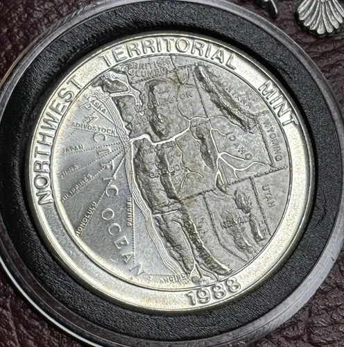 1988 Northwest Territorial Mint California NWT Bullion-999 Silver 1 Oz Art Coin