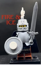 LEGO Castle Knight King Warrior Minifigure Sword Shield LOTR Kingdoms 21358 D&D