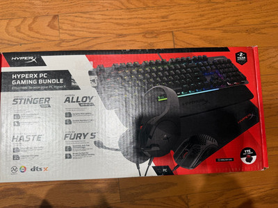 New HyperX PC Gaming Bundle with Keyboard, Mouse, Mouse Pad & Headphones