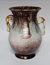 Vintage Bay Keramik Vase Amphore Mid Century 50er 60er Laufglasur
