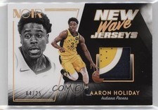 2018-19 Panini Noir New Wave Jerseys Prime 4/25 Aaron Holiday #NW-AHD vn4