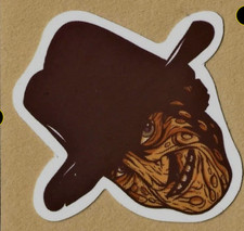 NIGHTMARE on ELM STREET STICKER 13A HORROR John Wayne slasher Freddy Krueger #1