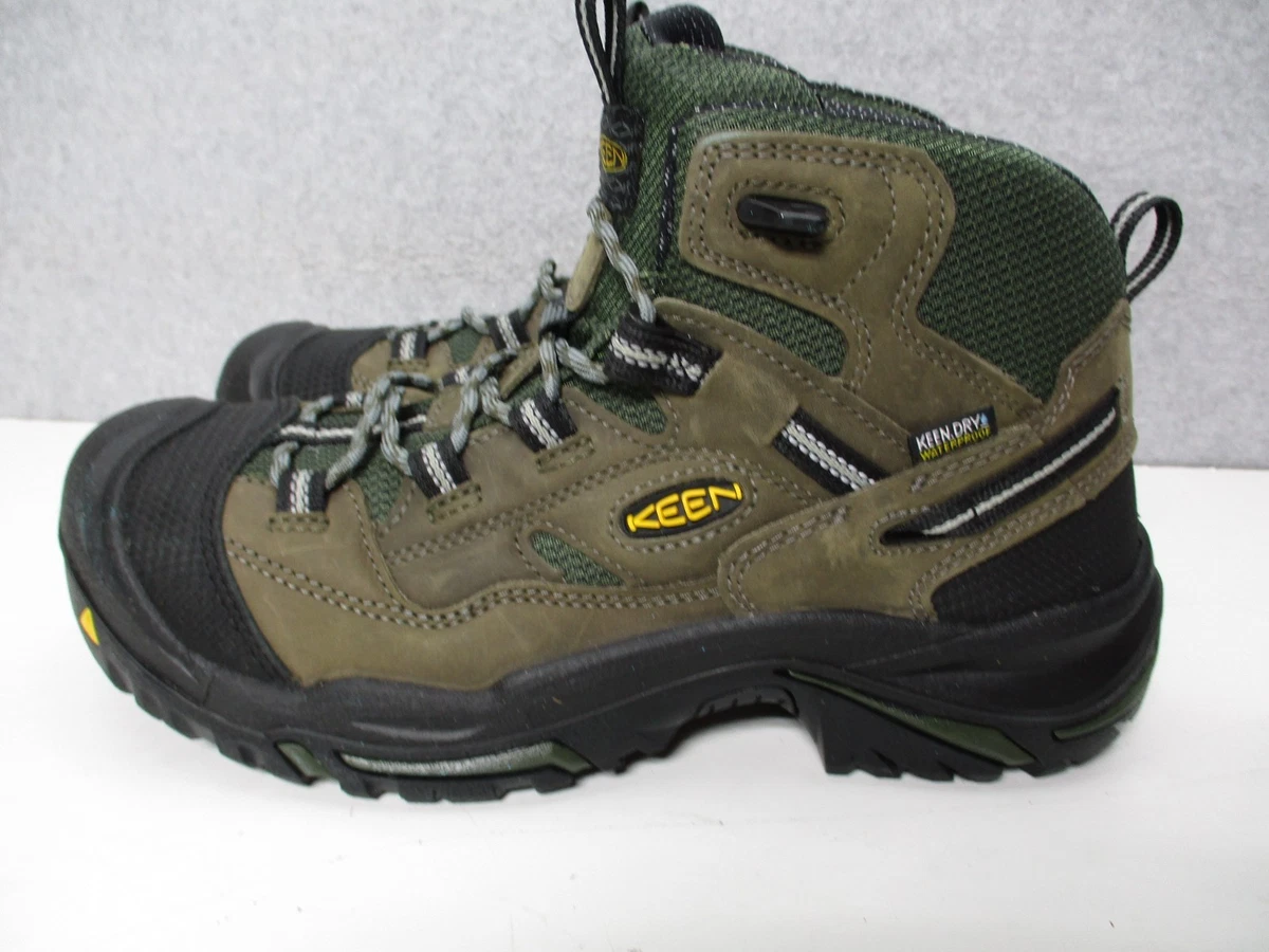 Keen Utility Flint II Mid Waterproof Steel Toe Work Boots Mens 9.5D Black Olive KEEN Cushioned Workwear Boots for Men for Sale | Shop New  main image 4