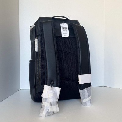 Coach Racer Backpack Large Black Calf Leather Laptop Bag CU112 Mens ORGPKG  | eBay