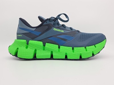 Reebok FloatZig 1 Twilight Blue Solar Lime Running Shoes Men's 7.5 Floatride