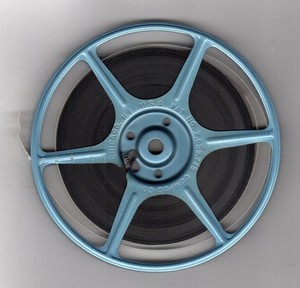 1964 vacation at a lake - 8mm film - 5" reel & can