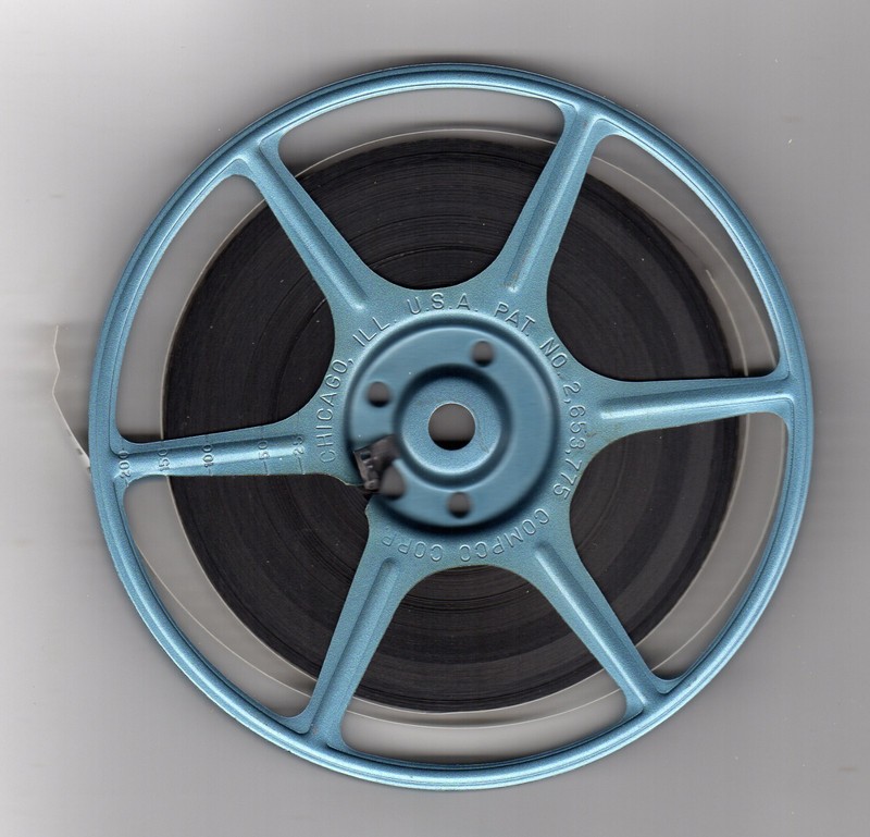 1964 vacation at a lake - 8mm film - 5" reel & can