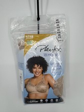 NWT Playtex 18 Hour Ultimate Lift True Support Wirefree Bra Women 48C Nude Brown