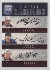 2009 Be a Player Triple Signatures Paul Stastny Milan Hejduk #S3-HWS Auto 11jd