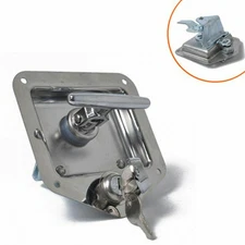 Stainless Steel T-Handle Locking Truck Tool box Durable Lock Trailer Door Latch