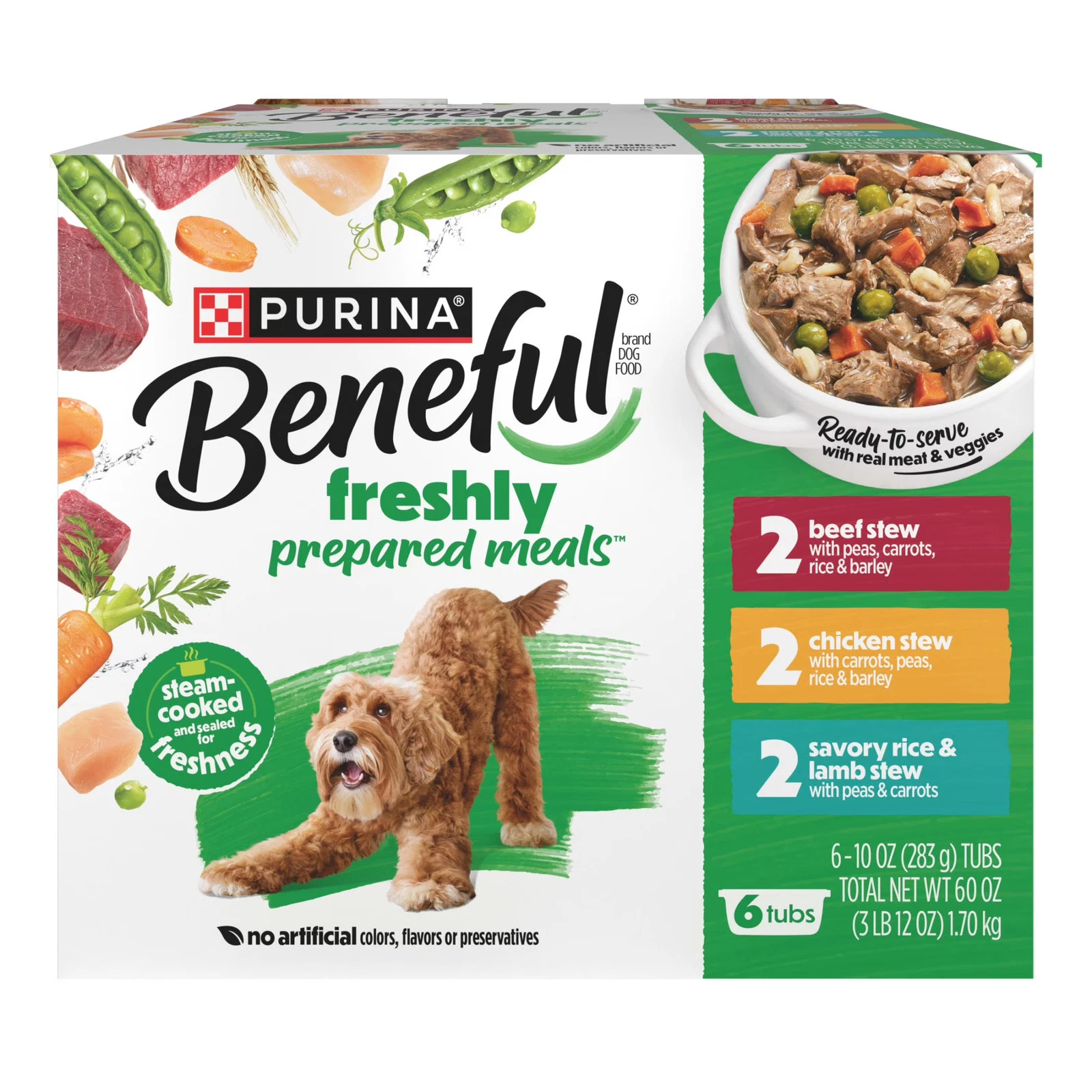 Purina Beneful Wet Dog Food Meals, 10 oz Trays