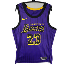Nike LeBron James Los Angeles Lakers City Edition Jersey Size 48 Mens Basketball