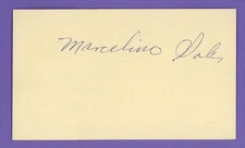 Marcelino Solis 1958 Chicago Cubs Signed Postcard (Dec'd 2001)