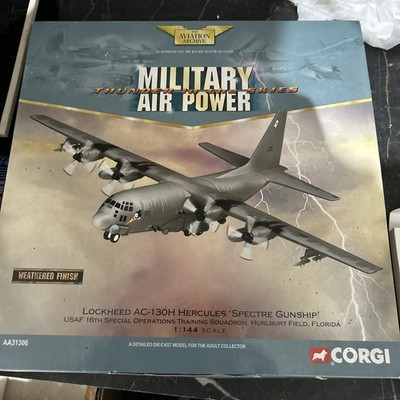 Corgi Aviation Lockheed AC-130H Hercules 'Spectre Gunship' USAF AA31306 1:144
