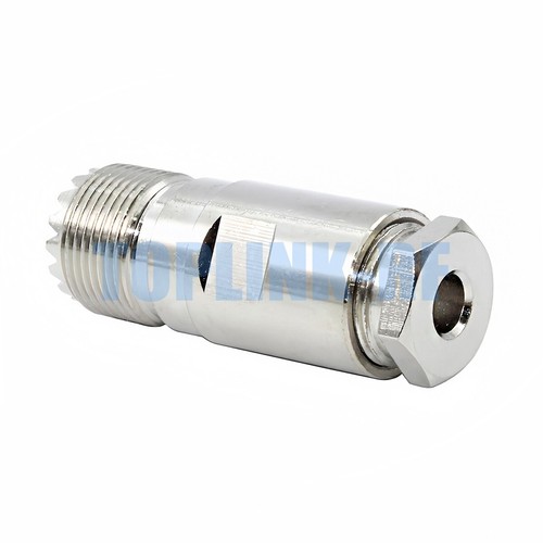 1x UHF SO-239 Female Jack Clamp RF Connector for RG58 RG400 RG142 LMR195 Cable - Zdjęcie 2 z 5